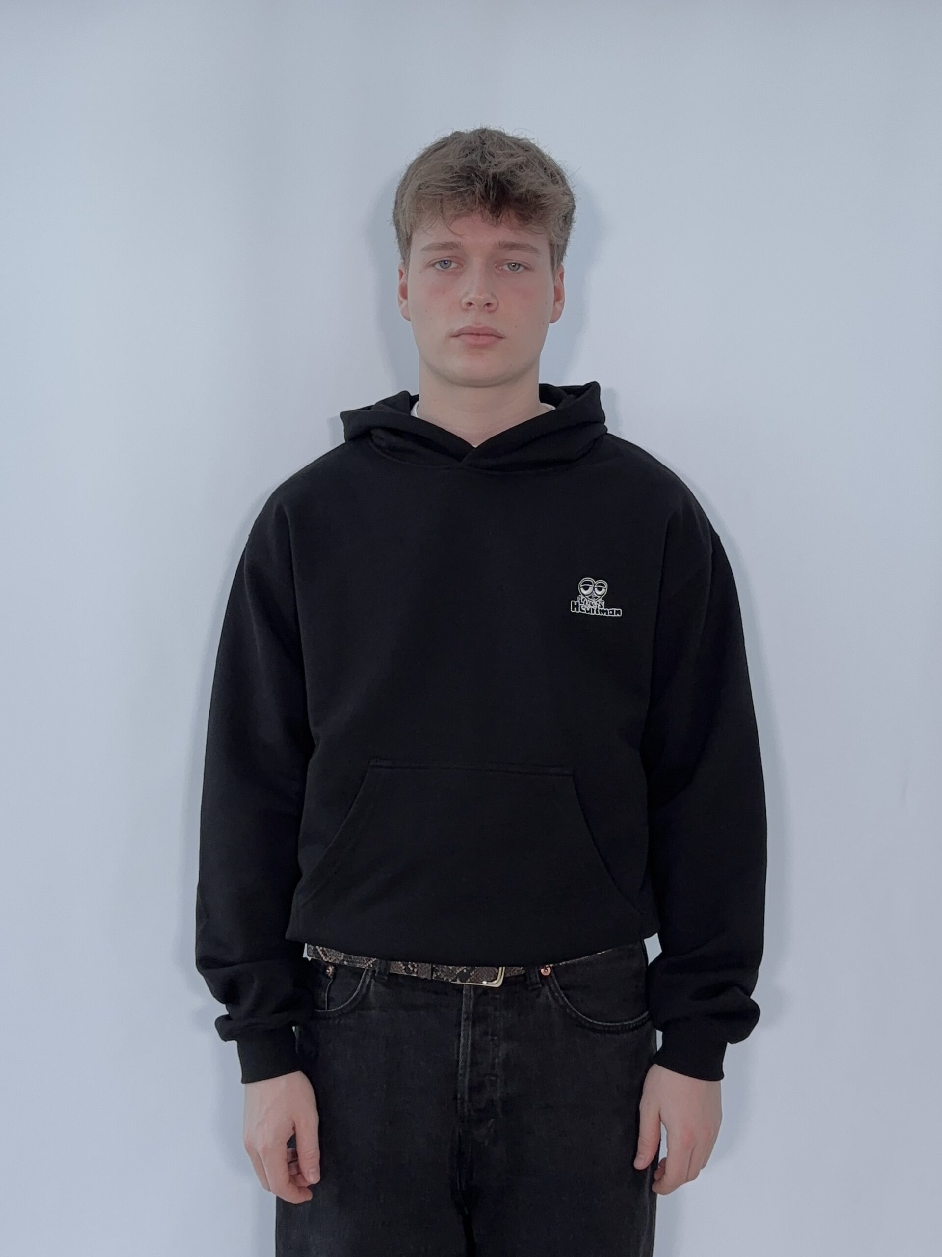 Luv is Heartman - Black Edition Hoodie – Bild 4